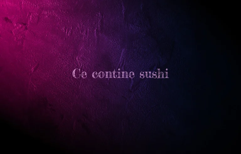 ce contine sushi