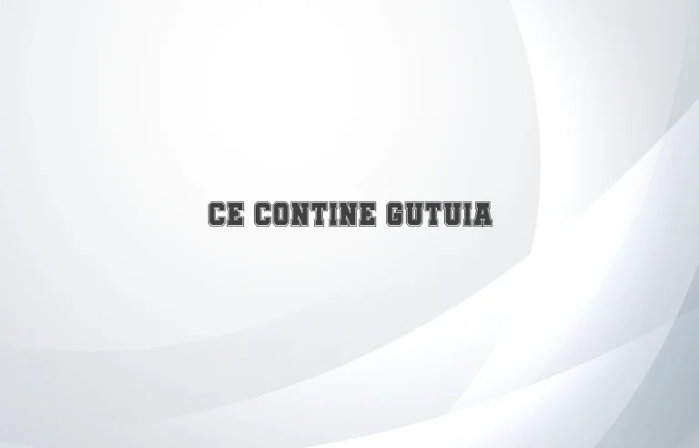 ce contine gutuia