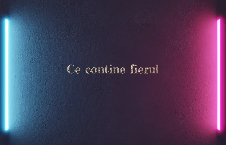 ce contine fier