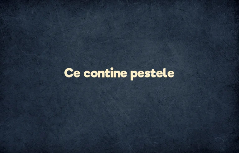 ce contine pestele