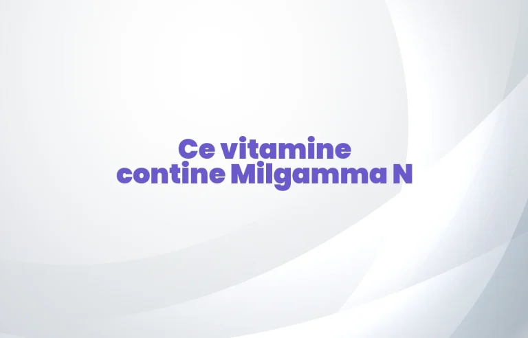 ce vitamine contine milgamma n