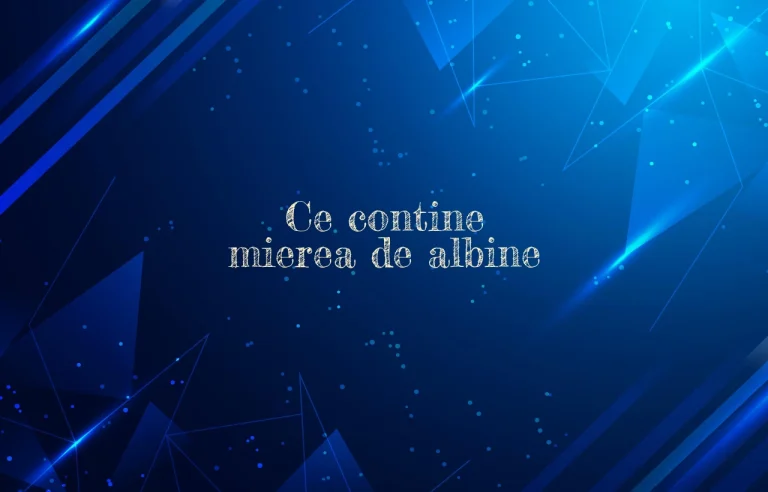 ce contine mierea de albine